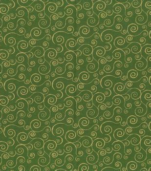 keepsake calico holiday cotton fabric 43 green metallic scrolls|Keepsake Calico Fabric By The Yard .